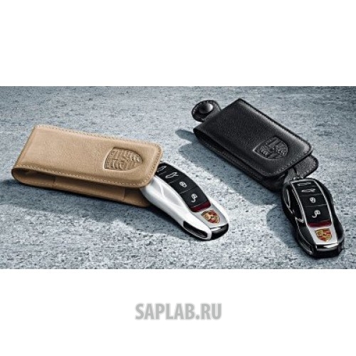 Купить запчасть PORSCHE - 97004400100 Кожаный чехол для ключа от автомобиля Porsche Leather Key Case 2017, артикул 97004400100