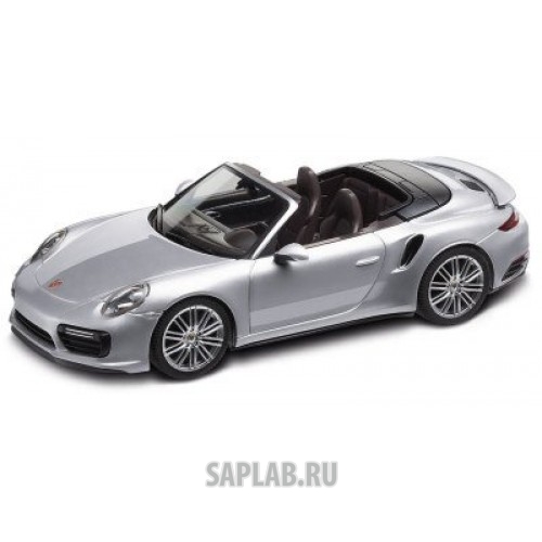 Купить запчасть PORSCHE - WAP0201300G Модель автомобиля Porsche 911 Turbo Cabriolet (991 II), Scale 1:43, Rhodium Silver Metallic, артикул WAP0201300G