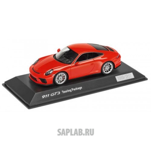 Купить запчасть PORSCHE - WAP0201640J Модель автомобиля Porsche 911 GT3 Touring Package, Lava Orange, 1:43, Limited Edition