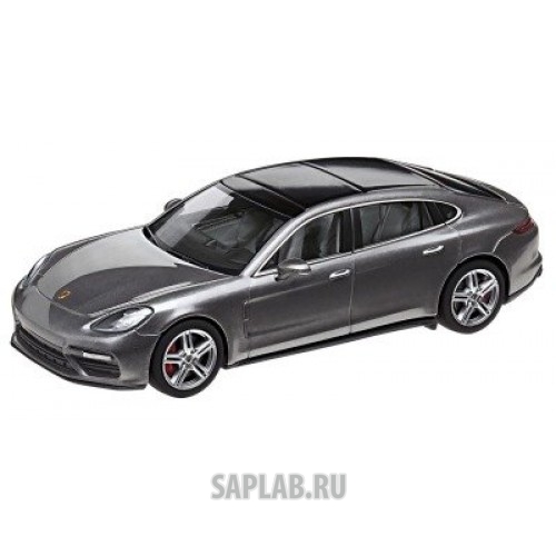 Купить запчасть PORSCHE - WAP0207500G Модель автомобиля Porsche Panamera Turbo Executive G2, Scale 1:43, Agate Grey Metallic, артикул WAP0207500G