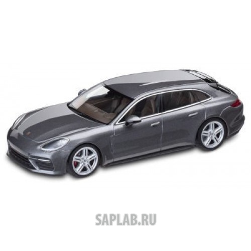 Купить запчасть PORSCHE - WAP0207610H Модель автомобиля Porsche Panamera Sport Turismo Turbo, Scale 1:43, Agate Grey Metallic