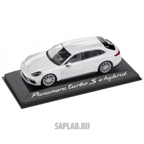 Купить запчасть PORSCHE - WAP0207630J Модель автомобиля Porsche Panamera Turbo S E-Hybrid Sport Turismo, Scale 1:43, Carrara White