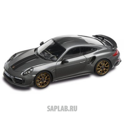 Купить запчасть PORSCHE - WAP0209050H Модель автомобиля Porsche 911 Turbo S Exclusive Series – Limited Edition, Scale 1:43, Agate Grey Metallic