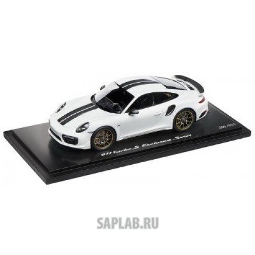 Купить запчасть PORSCHE - WAP0219030H Модель автомобиля Porsche 911 Turbo S Exclusive Series – Limited Edition, Scale 1:18, Carrara White Metallic