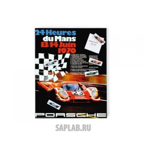 Купить запчасть PORSCHE - WAP0500190F Магнитная доска Porsche Magnetic board – 1970 racing poster, артикул WAP0500190F