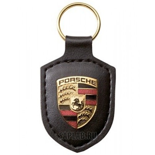 Купить запчасть PORSCHE - WAP0500900E Брелок для ключей с гербом Porsche Crest Keyring, Black, артикул WAP0500900E