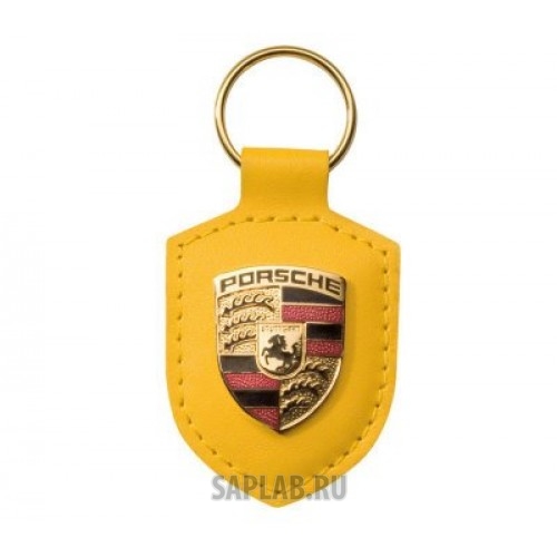 Купить запчасть PORSCHE - WAP0500940E Брелок для ключей с гербом Porsche Crest Keyring, Yellow, артикул WAP0500940E