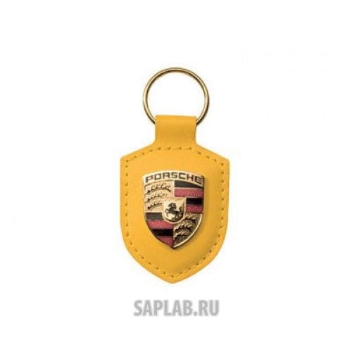 Купить запчасть PORSCHE - WAP05009516 Брелок для ключей с гербом Porsche Crest Keyring, Yellow, артикул WAP05009516