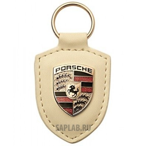 Купить запчасть PORSCHE - WAP0500960E Брелок для ключей с гербом Porsche Crest Keyring, White, артикул WAP0500960E