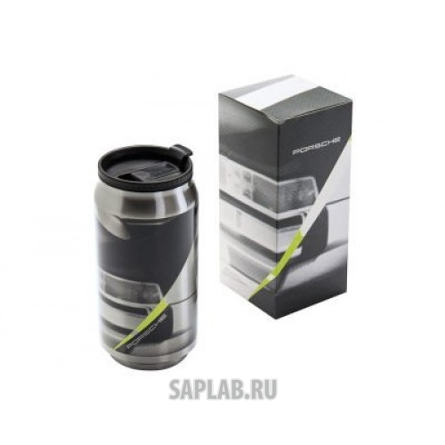 Купить запчасть PORSCHE - WAP0504250J Термокружка Porsche Thermo Can, silver/black/acidgreen