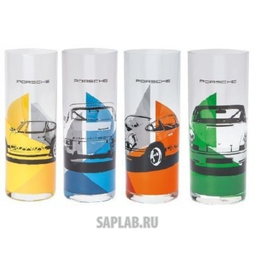 Купить запчасть PORSCHE - WAP0509560J Набор стеклянных стаканов Porsche RS 2.7 Long Drink Glass Set