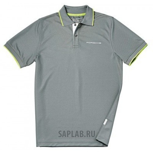 Купить запчасть PORSCHE - WAP54200S0G Мужское поло Porsche Men’s Polo Shirt Sport, Grey-Green, артикул WAP54200S0G