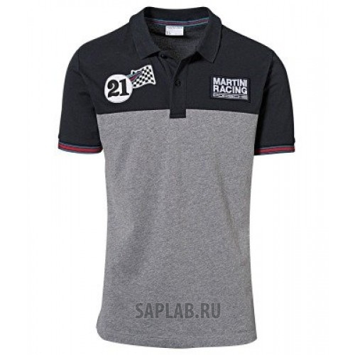 Купить запчасть PORSCHE - WAP92200S0J Мужское поло Porsche Men’s Polo Shirt, Martini Racing Collection, Blue/Melange