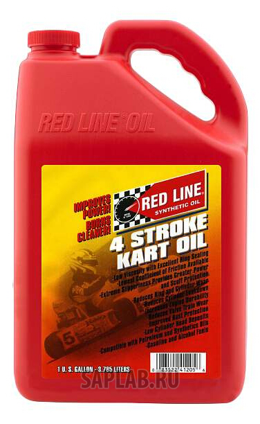 Купить запчасть RED LINE - 41205 Масло для картинга Red Line 4-Stroke Kart Oil, 3,8л