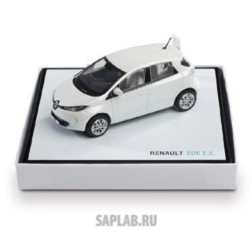 Купить запчасть RENAULT - 7711573704 Модель автомобиля Renault Zoe Z.E. 1/43 White, артикул 7711573704