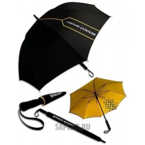 Купить запчасть RENAULT - 7711576432 Зонт трость Renault Sport Stick Umbrella, Black, артикул 7711576432