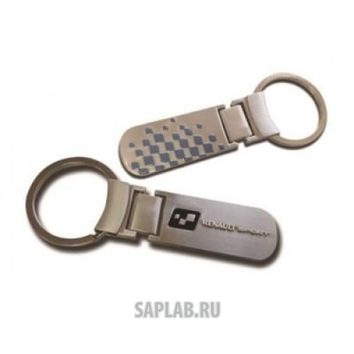 Купить запчасть RENAULT - 7711576433 Металлический брелок для ключей Renault Sport Keyring, Silver, артикул 7711576433