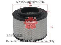 Купить запчасть Sakura - A5903 Фильтр воздушный HCV TOYOTA HILUX 2.5 2010 - / TOYOTA HILUX 3.0 2006 - / TOYOTA HILUX 3.0 2007 -