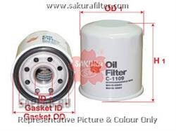 Купить запчасть Sakura - C1109 Фильтр масляный TOYOTA PREMIO 1,5 2007 - TOYOTA VISTA 1,8 1998 - 2003 C1109