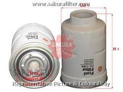 Купить запчасть Sakura - FC1104 Фильтр топливный TOYOTA LAND CRUISER 70/80 2.4D-4.2D/MAZDA B-SERIE 2.0D-2.5D FC1104