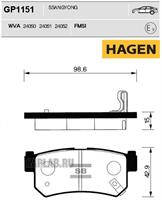 Купить запчасть SANGSIN - GP1151 Колодки задние SSANGYONG ACTYON II 12- GP1151