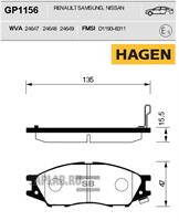 Купить запчасть SANGSIN - GP1156 Колодки передние NISSAN ALMERA CLASSIC B10, ALMERA N16 GP1156