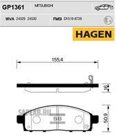 Купить запчасть SANGSIN - GP1361 Колодки передние MITSUBISHI L200 05- GP1361