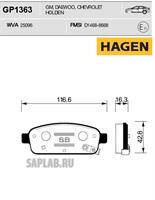 Купить запчасть SANGSIN - GP1363 Колодки задние CHEVROLET CRUZE, OPEL ASTRA J, MOKKA GP1363