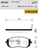 Купить запчасть SANGSIN - GP1367 Колодки передние SUBARU FORESTER 02- GP1367