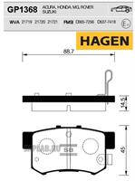 Купить запчасть SANGSIN - GP1368 Колодки задние HONDA ACCORD IV-VI, CIVIC VIII GP1368