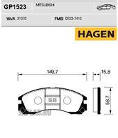 Купить запчасть SANGSIN - GP1523 Колодки передние MITSUBISHI OUTLANDER I-III GP1523