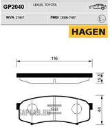 Купить запчасть SANGSIN - GP2040 Колодки задние MITSUBISHI PAJERO IV 07-, TOYOTA LAND CRUISER PRADO 120 02-09 GP2040