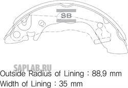 Купить запчасть SANGSIN - SA046 Колодки тормозные бар. HYUNDAI ACCENT 1.3-1.6 00-05 SA046