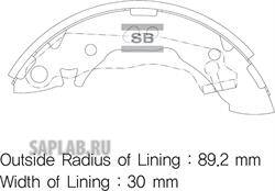 Купить запчасть SANGSIN - SA047 Колодки тормозные бар. HYUNDAI ACCENT 94-00/ATOS 98-/PONY 89-95 SA047