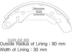 Купить запчасть SANGSIN - SA086 Колодки тормозные бар. CHEVROLET SPARK 0.8-1.0 05-/DAEWOO MATIZ 0.8-1.0 98- SA086