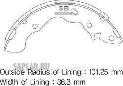 Купить запчасть SANGSIN - SA128 Тормозные колодки барабанные Hyundai Accent 1.3/1.5/1.6 02-05 SA128