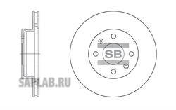 Купить запчасть SANGSIN - SD2010 Диск тормозной HYUNDAI i10 1.1 08-/KIA PICANTO 1.0-1.1 04- передний вент.D 241мм SD2010