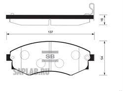Купить запчасть SANGSIN - SP1065 Колодки тормозные HYUNDAI ELANTRA/MATRIX/SONATA/SSANGYONG REXTON/KORANDO перед. SP1065