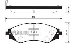 Купить запчасть SANGSIN - SP1102 Колодки тормозные DAEWOO LEGANZA/NUBIRA передние SP1102