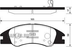 Купить запчасть SANGSIN - SP1167 Колодки тормозные KIA CERATO/SPECTRA 04- передние SP1167