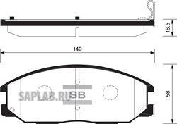 Купить запчасть SANGSIN - SP1171 Колодки тормозные HYUNDAI H-1/SANTA FE/TRAJET/SSANGYONG REXTON 01- передние SP1171