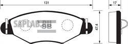 Купить запчасть SANGSIN - SP1179 Колодки тормозные PEUGEOT 206/206SW 01(-ABS) передние SP1179