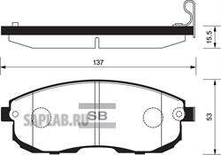 Купить запчасть SANGSIN - SP1183 Колодки тормозные NISSAN JUKE/MAXIMA/TEANA/TIIDA/SUZUKI SX4 перед. с инд.износа SP1183