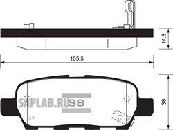 Купить запчасть SANGSIN - SP1184 Колодки тормозные NISSAN X-TRAIL/QASHQAI/TIIDA/INFINITI FX/RENAULT KOLEOS задние SP1184