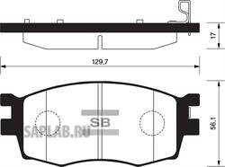 Купить запчасть SANGSIN - SP1186 Колодки тормозные HYUNDAI ACCENT/i20/KIA RIO 05- передние SP1186