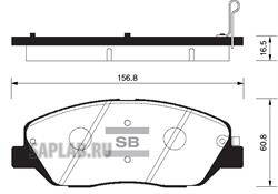 Купить запчасть SANGSIN - SP1194 Колодки тормозные HYUNDAI SANTA FE (CM)/(SM) 05-/KIA SORENTO (XM) 09- передние SP1194