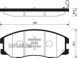 Купить запчасть SANGSIN - SP1204 Тормозные колодки дисковые Chevrolet Captiva, Daewoo Winstorm 2.0/2.4 06 SP1204