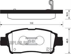 Купить запчасть SANGSIN - SP1230 Тормозные колодки дисковые Toyota Yaris 1.0i/1.3i/1.5WTi/1.4D 99-01 SP1230