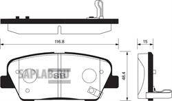 Купить запчасть SANGSIN - SP1247 Колодки тормозные HYUNDAI SANTA FE (CM) 2.2D 09-/KIA SORENTO (XM) 09- задние SP1247