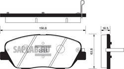 Купить запчасть SANGSIN - SP1248 Колодки тормозные KIA MOHAVE 08- передние SP1248